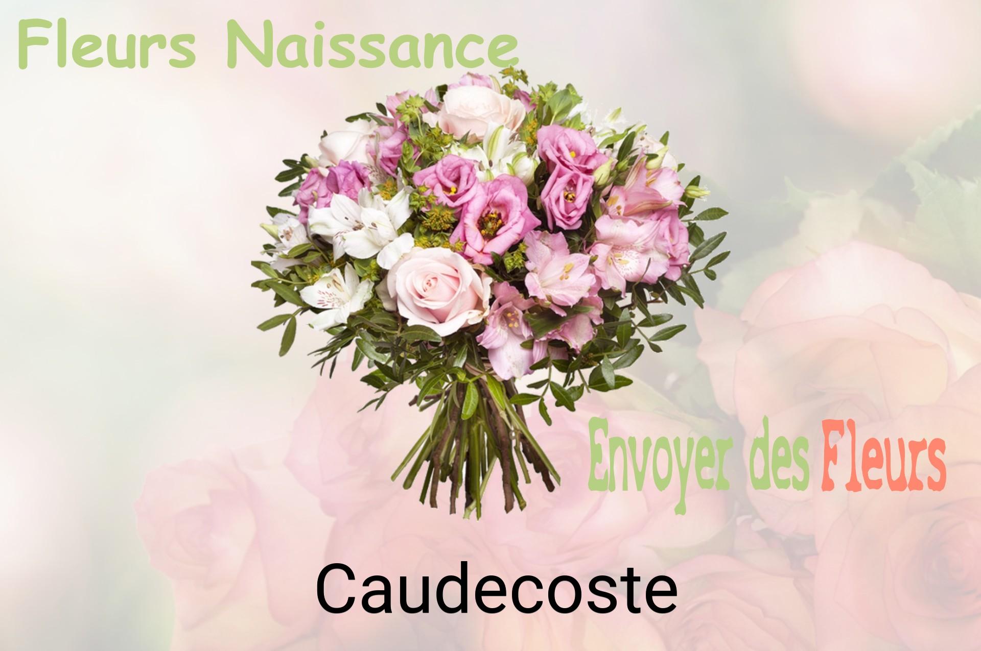 Bouquet de fleurs de naissance livré à Caudecoste